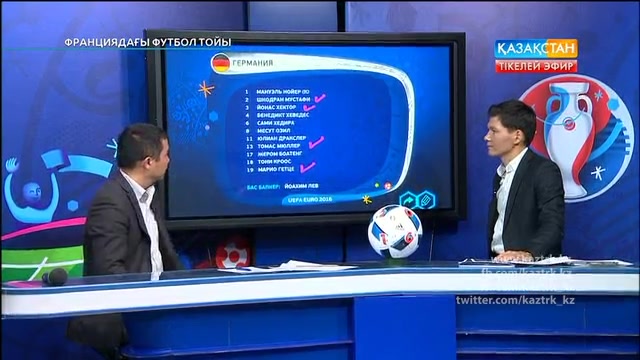 ФУТБОЛ. UEFA EURO 2016. «ФРАНЦИЯДАҒЫ ФУТБОЛ ТОЙЫ». ТІКЕЛЕЙ ЭФИР. 12.06.2016. 00:30
