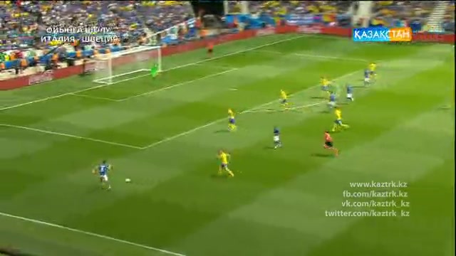UEFA EURO 2016. Италия - Швеция. Ойынға шолу (18.06.2016)