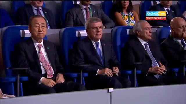 ХОК президенті Томас Бах Риодағы Олимпиада ойындарының ашылуына қатысуда