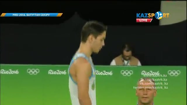 Батутта секіруден қазақстандық Пирмамад Алиев Олимпиаданың финалына шыға алмады
