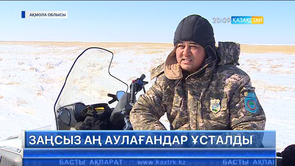 Ақмола облысында заңсыз аң аулағандар ұсталды