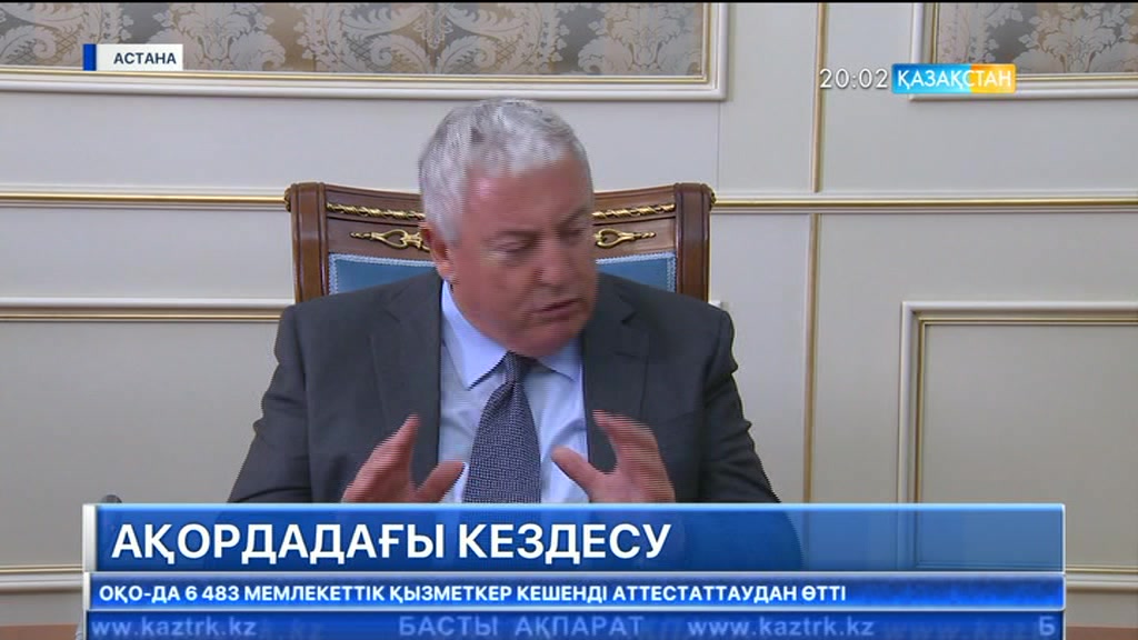 Елбасы «Самұрық-Қазына» АҚ директорлар кеңесінің мүшесі, тәуелсіз директор Ричард Эванспен кездесті