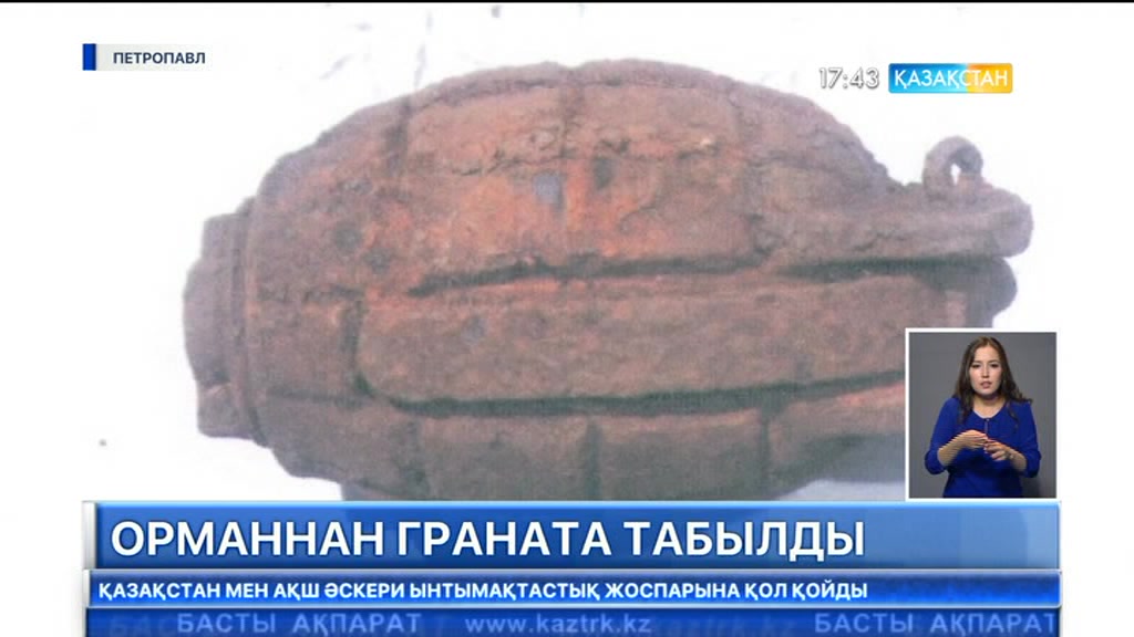 Солтүстік Қазақстан облысында орманнан граната табылды