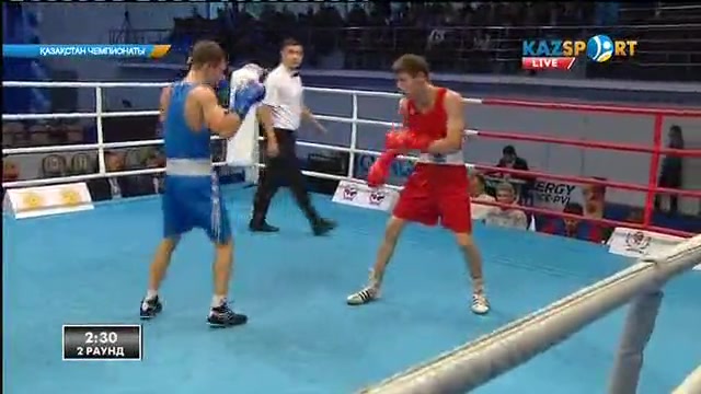 Бокстан Қазақстан чемпионаты: Тартысты жекпе-жекте Оразхан Ергеш (60 кг) қарсыласын жеңді
