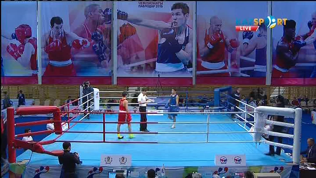 Бокстан Қазақстан чемпионаты. Финал. 56 келіде Қайрат Ералиев басым түсті (ВИДЕО)