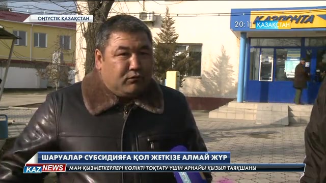 Оңтүстік Қазақстан облысындағы Мақтаарал ауданының шаруалары субсидия қаржысын ала алмай жүр