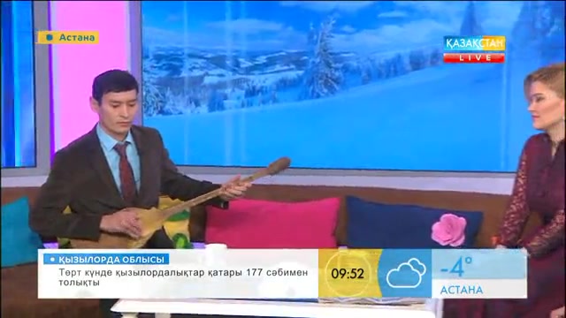 Күйші Қайрат Айтбаев «Таңшолпанда» қонақта.