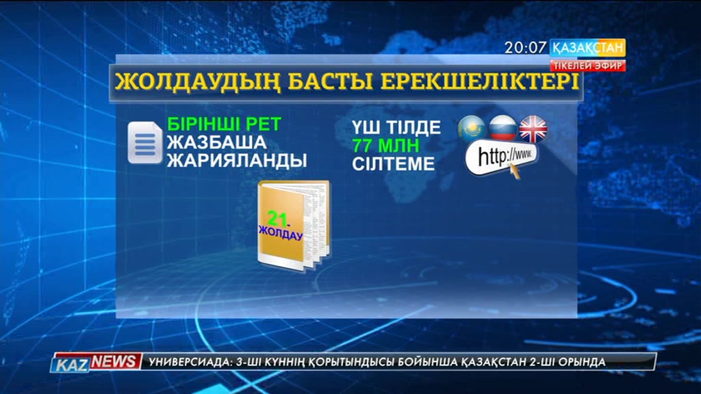 Президенттің биылғы Жолдауы 4103 сөзден тұрады